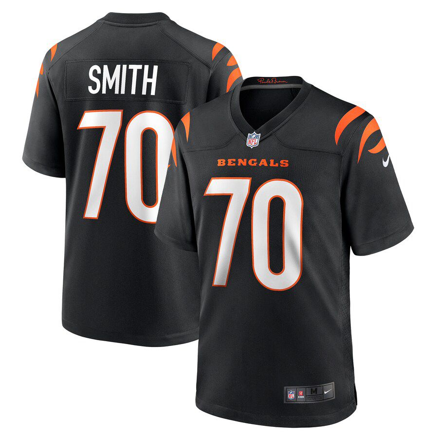 Men Cincinnati Bengals #70 D Ante Smith Nike Black Game NFL Jersey->cincinnati bengals->NFL Jersey